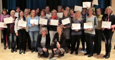 New NBO trainees in Lillehammer, Norway with Kari Slinning and Nancy Moss.