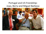 Joao Gomes Pedro, Berry Brazelton and Miguel Barbosa
