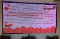 Shanghai welcome for Drs. Johnson and Nugent